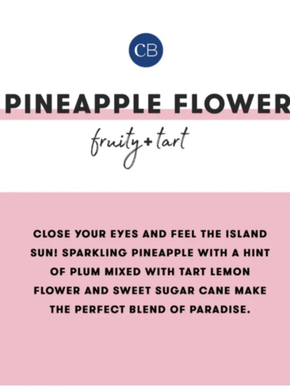 capri BLUE Pineapple Flower Small Candle Jar - Blue